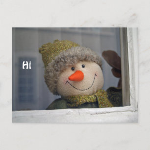 gewoon " hi " zeggen briefkaart