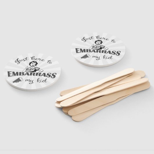 Gewoon hier om mijn Kind in verlegenheid te brenge Handwaaier (Niet-gemonteerd)