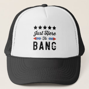 Gewoon hier om patriottisch te bang op 4 juli gift trucker pet