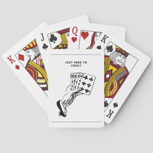 Gewoon hier om te bedriegen pokerkaarten (Achterkant)