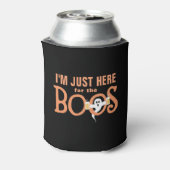Gewoon hier voor de Boos Funny Halloween Pun Beer Blikjeskoeler (Blikje Achterkant)