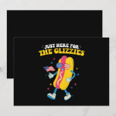 Gewoon hier voor de Glizzies Grappig 4 juli Kaart (Voorkant / Achterkant)