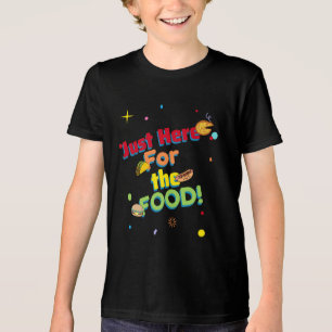Gewoon hier voor het eten! humoristisch Tri-Blend shirt
