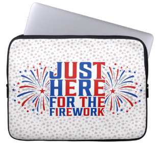 Gewoon hier voor het vuurwerk grappig voor een paa laptop sleeve