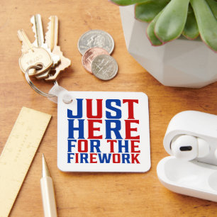 Gewoon hier voor het vuurwerk grappig voor een paa sleutelhanger