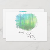 "GEWOON HOUDEN VAN Bossen Rustic Forest Wedding Kaart (Voorkant / Achterkant)