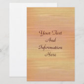 Gewoon hout briefpapier (Voorkant / Achterkant)