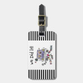 Gewoon huwelijkswagen bagagelabel (Voorkant verticaal)