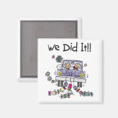 Gewoon huwelijkswagen magneet (Voorkant / Achterkant)