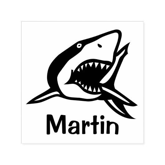 Gewoon Iconen / Afbeelding - SHARK + ideeën Zelfinktende Stempel (Design)