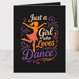 Gewoon iemand die van dansen houdt dansen kaart