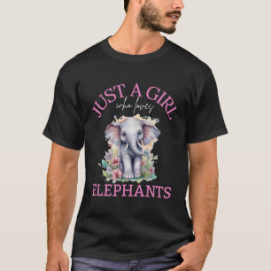 Gewoon iemand die van olifanten houdt t-shirt