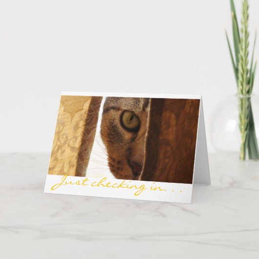 Gewoon inchecken. . . kaart (Voorkant)