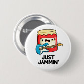 Gewoon Jammin Funny Rocker Jam Pun Ronde Button 5,7 Cm (Voorkant /achterkant)