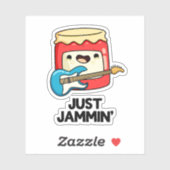 Gewoon Jammin Funny Rocker Jam Pun Sticker (Vel)