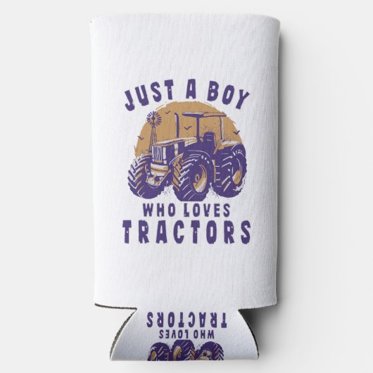 Gewoon jongen die houdt van tractoren Boerderij tr (Achterkant)