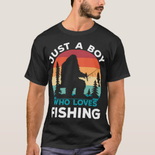 Gewoon Jongen Die Van Vissen Houdt Grappige Visser T-shirt