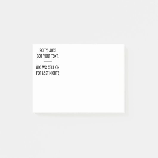 Gewoon Jouw tekst Post-it® Notes (Voorkant)