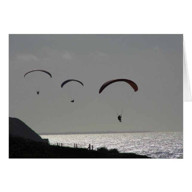 Gewoon kaartje - Paraglider (Voorkant Horizontaal)