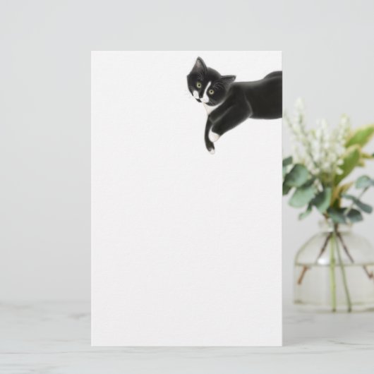 Gewoon kat-banketbakkerij weghakken briefpapier (Staand voorkant)