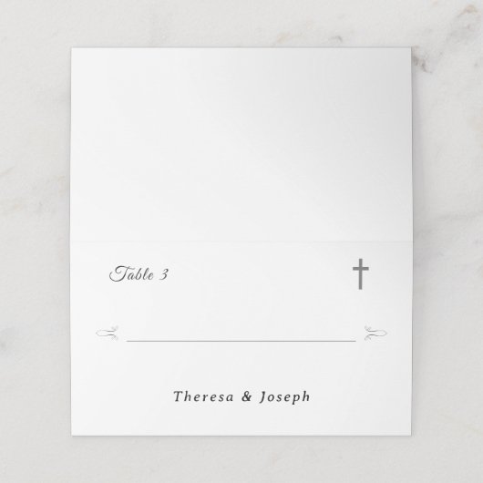 Gewoon katholiek wit (Buitenkant ongevouwen)