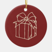 Gewoon kerstCollectie - Cadeau Keramisch Ornament (Voorkant)