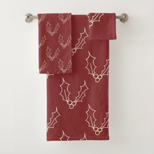 Gewoon kerstCollectie - Holly Bad Handdoek (Insitu)