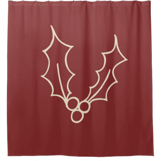 Gewoon kerstCollectie - Holly Douchegordijn (Voorkant)