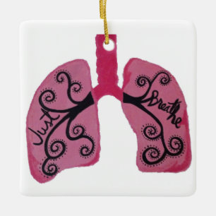 Gewoon kerstversiering doorbreken keramisch ornament