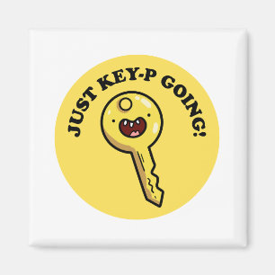Gewoon Key-P Going Grappig Schattige Pun Magnet Magneet