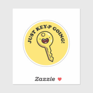 Gewoon Key-p Going Grappig Schattige Pun Vinyl Sti Sticker