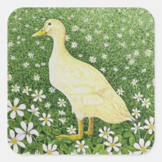 Gewoon kijken vierkante sticker (Voorkant)