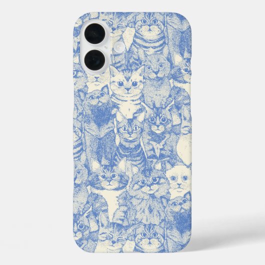 Gewoon kittens blauw Case-Mate iPhone case (Achterkant)