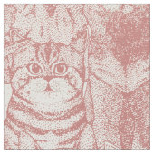 Gewoon kittens roos roze stof (Close Up)