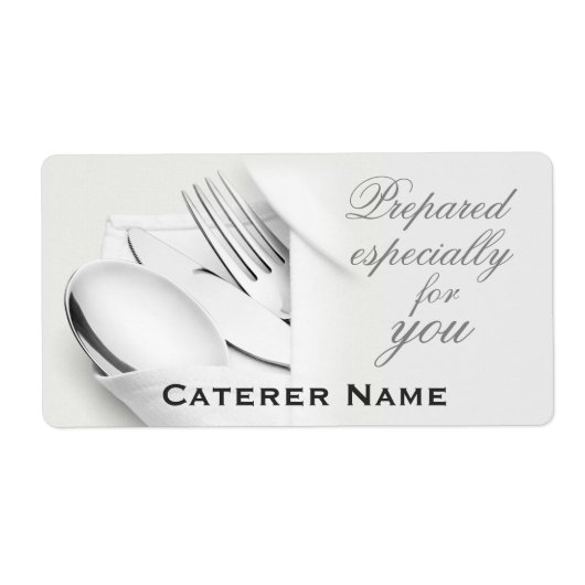 Gewoon klassieke catering labels (Voorkant)