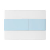 Gewoon kleur stevig, troebel, lichtblauw uitnodigingen wikkel (Achterkant Voorbeeld)