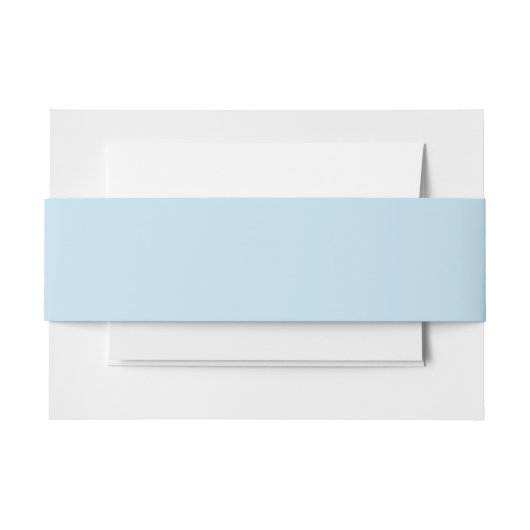 Gewoon kleur stevig, troebel, lichtblauw uitnodigingen wikkel (Voorkant Voorbeeld)