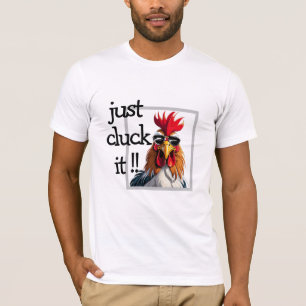 Gewoon klokken, Funny Rooster Wordplay Shirt