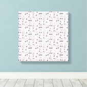 Gewoon kniproze canvas afdruk (Insitu (Houten vloer))