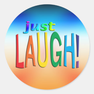 Gewoon Laugh Ronde Sticker