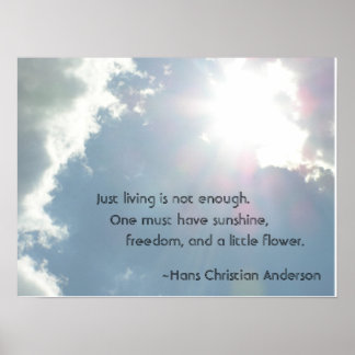 Gewoon leven is niet genoeg. poster