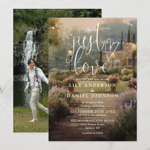 Gewoon lief elegante rustieke landelijke tuin brui kaart