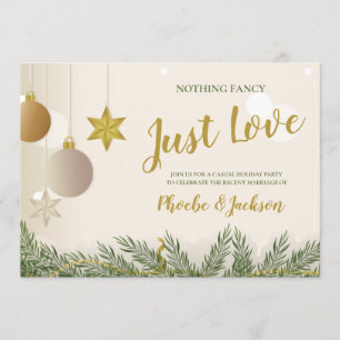 Gewoon lief huwelijksfeest voor een elopement kaart