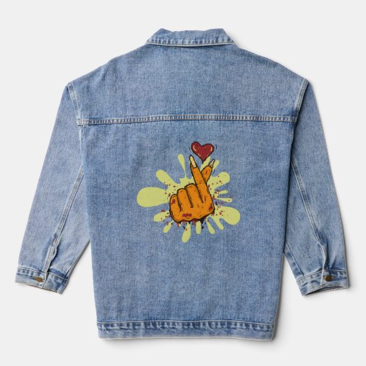 gewoon liefde denim jacket (Achterkant)