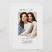 Gewoon liefde foto bruiloft uitnodiging (Voorkant / Achterkant)