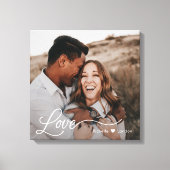 Gewoon liefde Gepersonaliseerde foto omwikkelde ca Canvas Afdruk (Voorkant)
