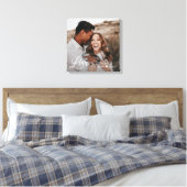 Gewoon liefde Gepersonaliseerde foto omwikkelde ca Canvas Afdruk (Insitu (Slaapkamer))