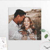 Gewoon liefde Gepersonaliseerde foto omwikkelde ca Canvas Afdruk