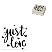 Gewoon liefde 	rubberstempel (Gestempeld)