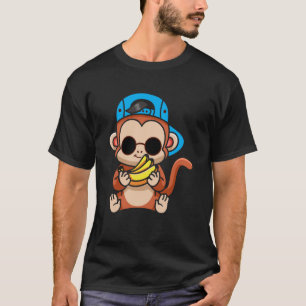Gewoon liefdesapen en Bananen zonnebrillen T-shirt
